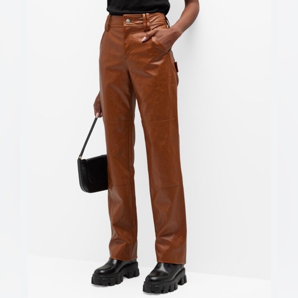 A.L.C Faux Leather Christopher Pants - Picture 1 of 6